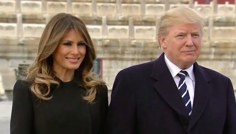 TheLastRefuge2's tweet photo. President Trump and First Lady Melania in Beijing #TrumpInChina https://t.co/qWYKELJdjd