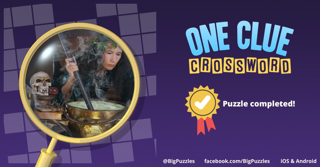 I completed a puzzle in One Clue Crossword. Play now for free!
onecluecrossword.com #OneClueCrossword
