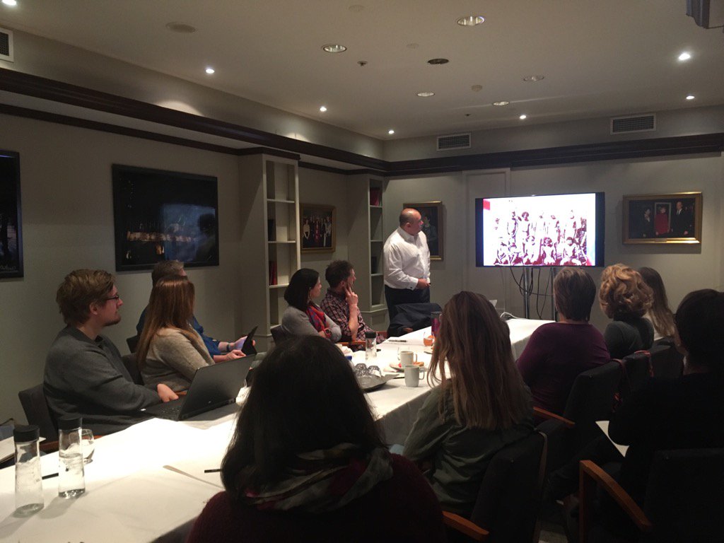 HelenNiMhuiri's tweet photo. Shawn educating Norwegian teachers about Indigenous Australians #indigicate #indigenous # australia https://t.co/1joXohQ9Nn