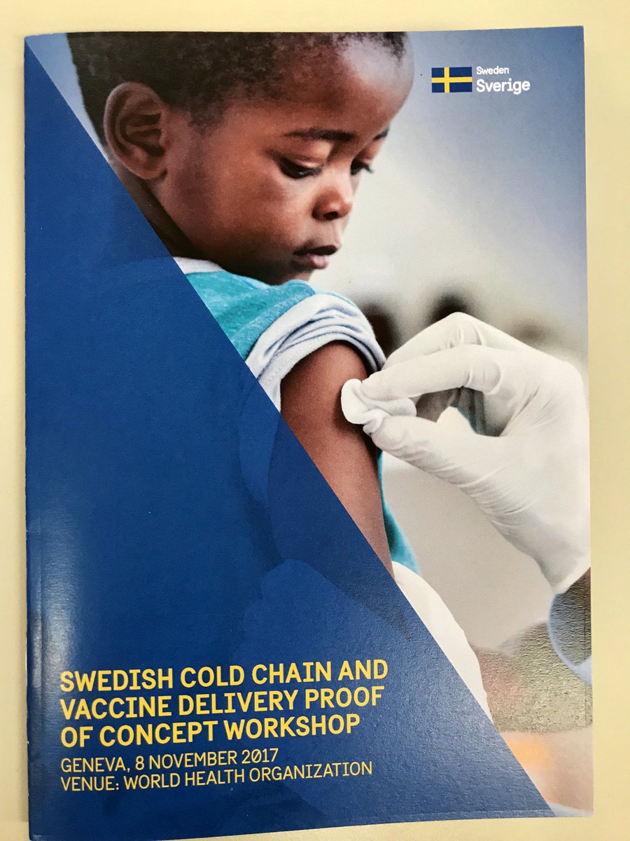 SwedenGeneva's tweet photo. Solving the Cold Chain Vaccine problem could save many lives and secure a healthier future for millions of children say @wto - Amb Blockert &amp; @BusinessSweden Nilzen @WHO https://t.co/jcDA0x98uo