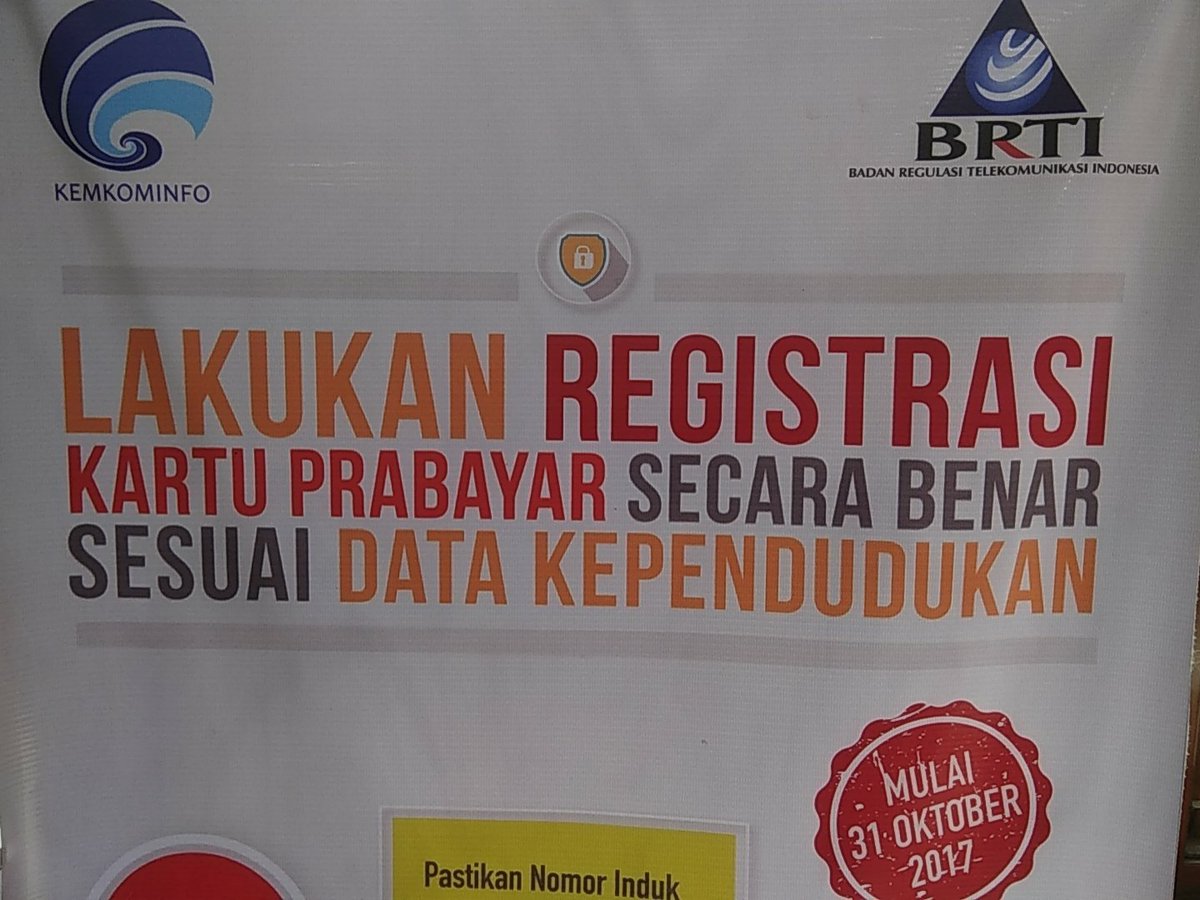 Yap ini program pemerintah mlalui keminfo yg d mulai dr 31okt17- 28feb18 #RegistrasiKuy