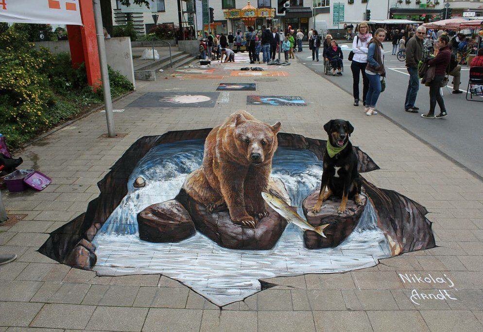 🎨  Amazing 3D Street Art by Russian artist Nikolaj Arndt