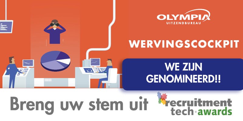 Stem Olympia naar de overwinning Recruitment Tech Award en maak kans op een vrijkaart voor het event op 23 november! bit.ly/2Alx5xM