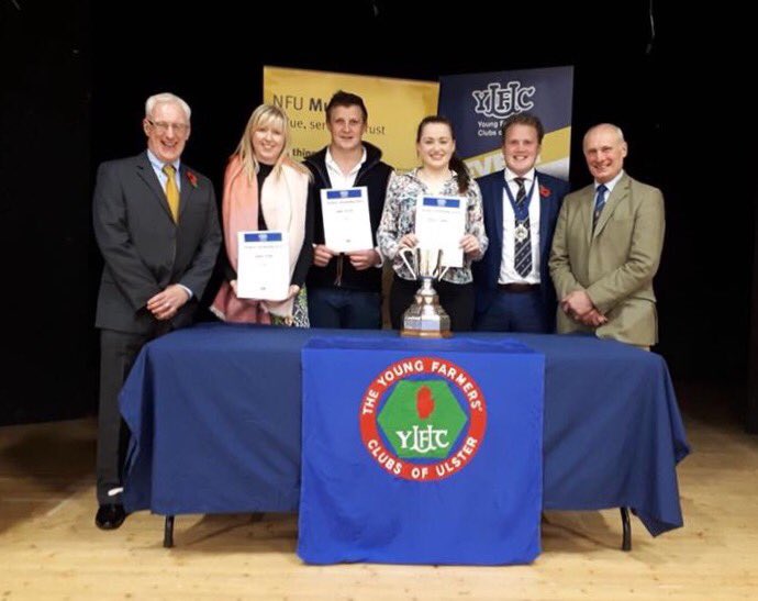 YFCUPresident's tweet photo. Delighted to have President of the RUAS Cyril Millar as guest speaker at the YFCU NI Public Speaking Finals. Thanks to @nfum for their continued support. Congratulations to all prizewinnings.
#MembersSuccess https://t.co/paVjtH2IqY