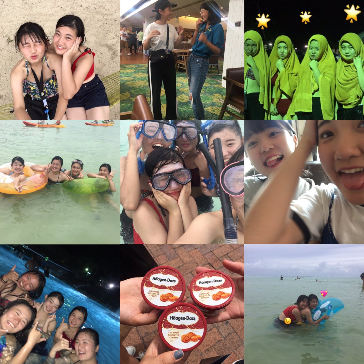 150915K's tweet photo. 💖💖🏝GUAM 4DAYS 🌺💖💖

こんなに楽しくて終わりたくなかった4日間はじめて！
汚い部屋もそんなに綺麗じゃない海も全部いい思い出 😌
みんなと行けてよかったラブ！！ https://t.co/TxvBYp7TdS