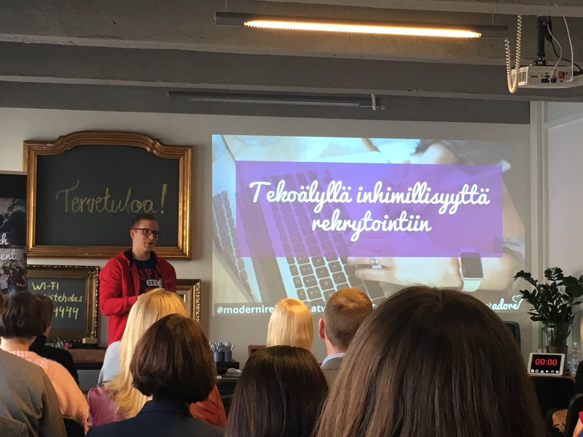 EssiKL's tweet photo. Tekoälyllä inhimillisyyttä rekrytointiin? #ai #talentadore #tekoäly #inspiration https://t.co/aw2GGhBI4A