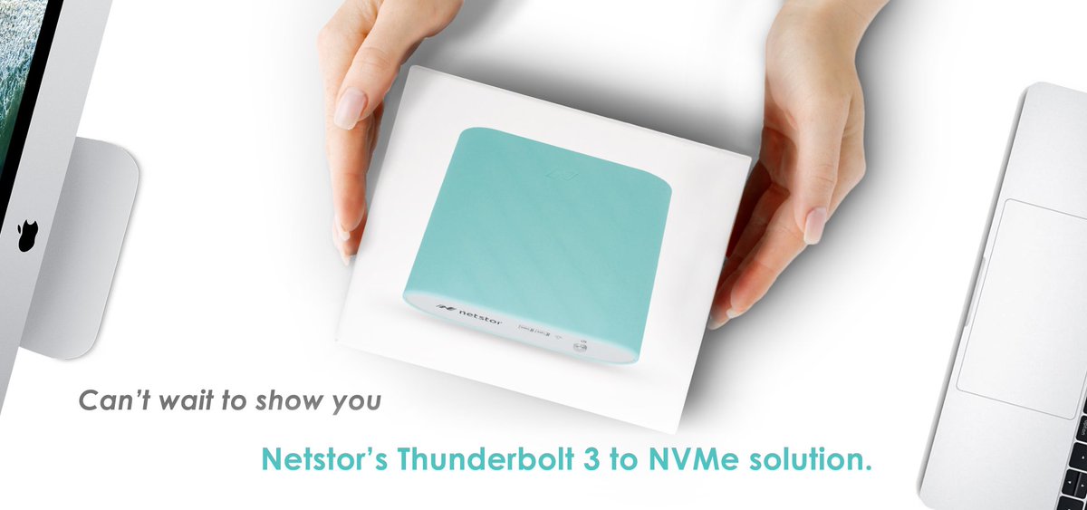 Netstor_storage's tweet photo. We can't wait to show you the first-rate Thunderbolt 3 NVMe SSD storage ! https://t.co/58L70Jj2E6 https://t.co/EaTDhDL1JR