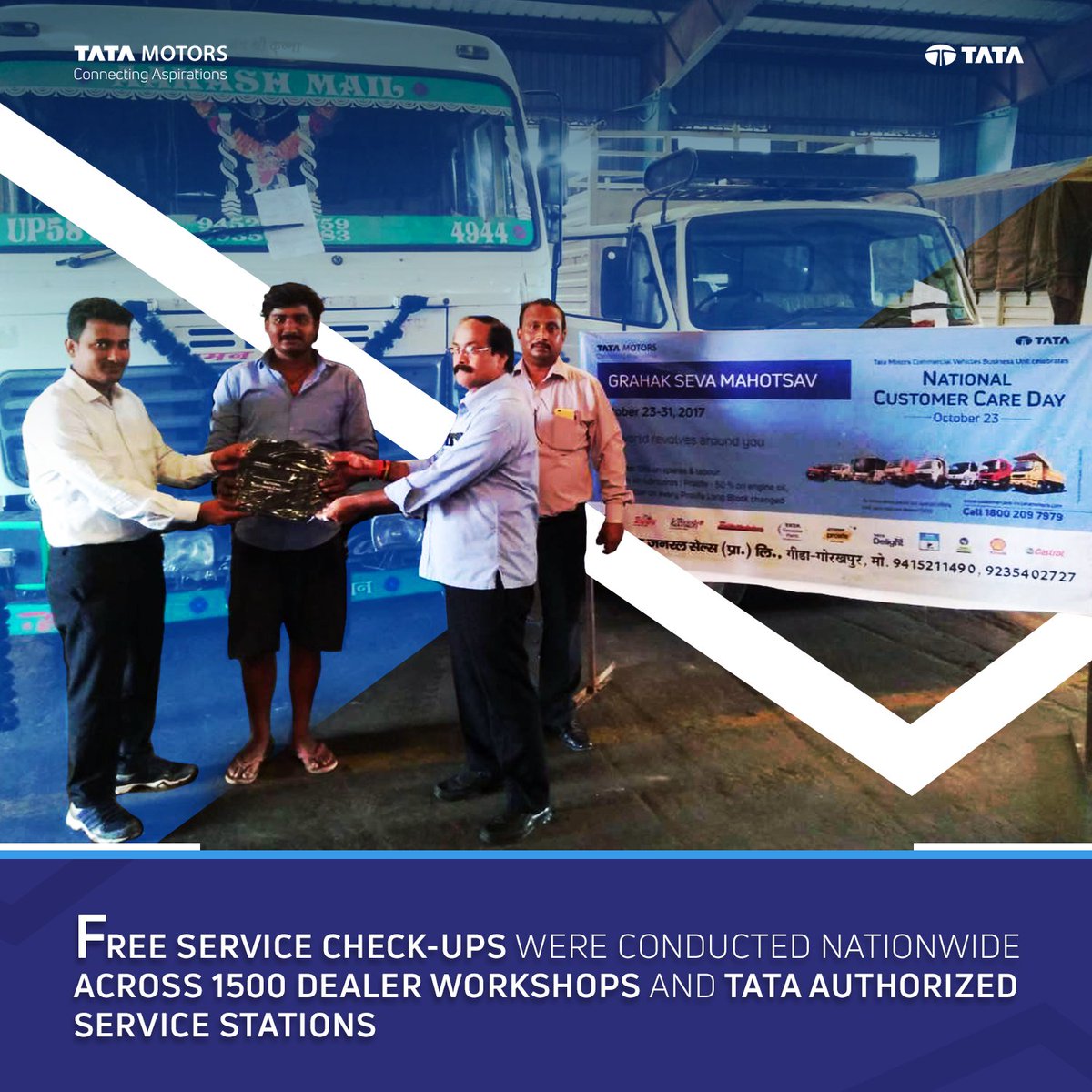 TataMotors's tweet photo. Paving the way for an enhanced customer experience through Grahak Seva Mahotsav. #TataMotors #CVBU
Read here: https://t.co/YCXlSWE7U9 https://t.co/6itYSShyQf