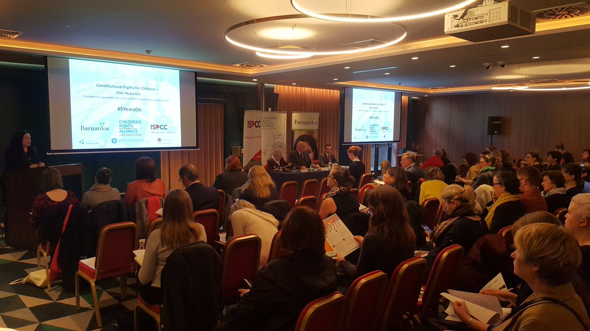 ChildRightsIRL's tweet photo. Kicking off #5YearsOn Constitution Conference - @Tanya_Ward highlights the shocking cases that led to recognition of need for children's referendum https://t.co/deV6cEkfwe