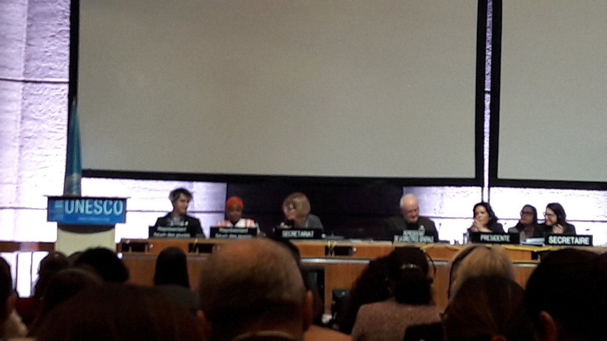 UnescoFinland's tweet photo. Youth represent. of @UNESCO's 10th Youth Forum at clt com. of #39GC: "#Culture & #heritage is what makes us who we are. It's a big deal & makes a difference". https://t.co/9tPaPZQeVs