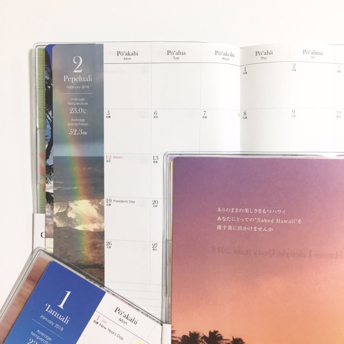 横浜ロフト Ar Twitter 365日ハワイ気分が味わえる ハワイ手帳 表紙だけでなく 中のページにも素敵なハワイの絶景が広がっている楽しい手帳です 横浜ロフト 手帳会議 ハワイ手帳 18年おすすめ手帳