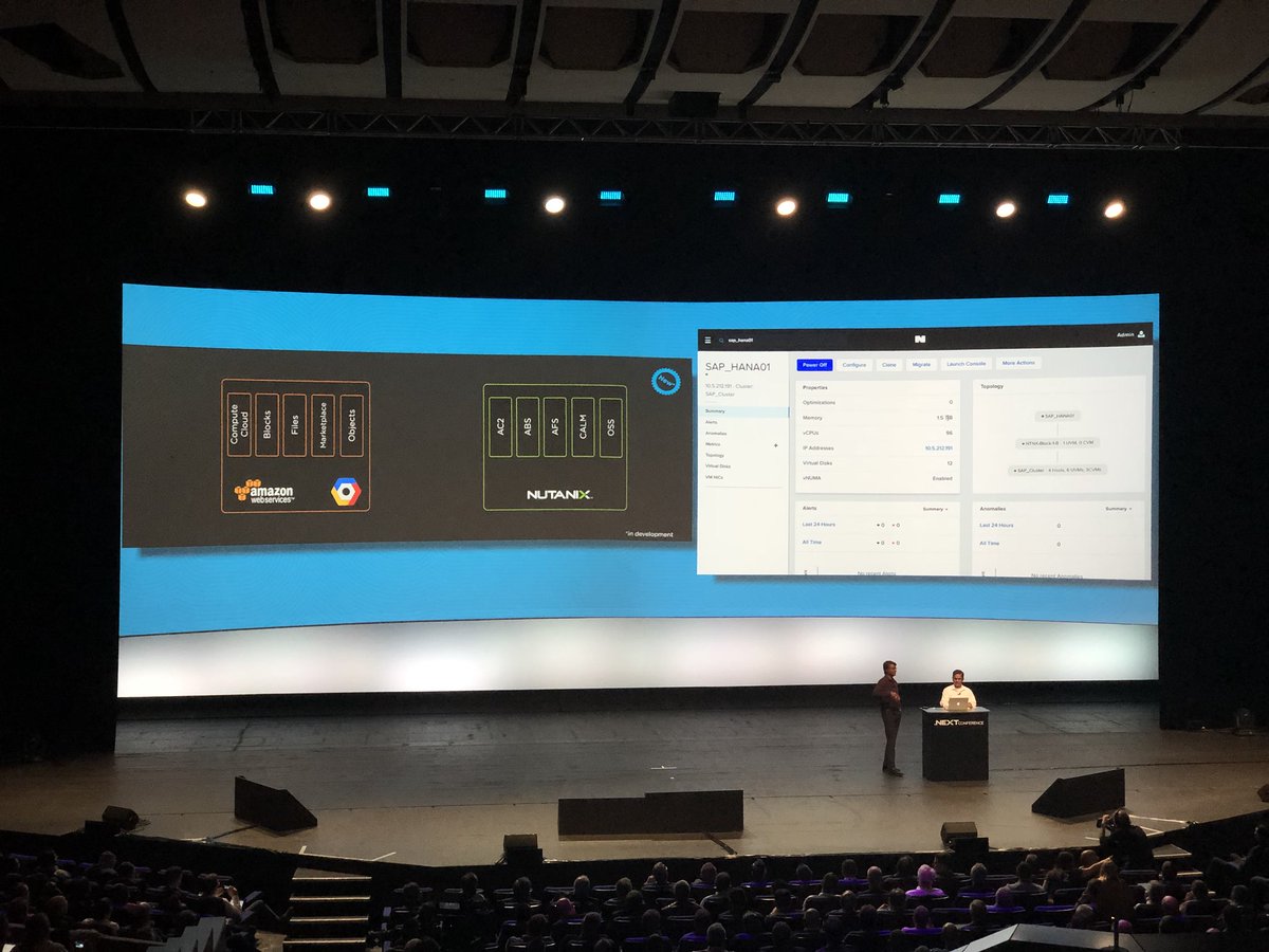 0n3r's tweet photo. @nutanix did it again! #NextConf &amp; here is your @SAP HaNa environment on Nutanix ECP! Where are the others ?🔍🔍🔍 https://t.co/h3KoxjYDww