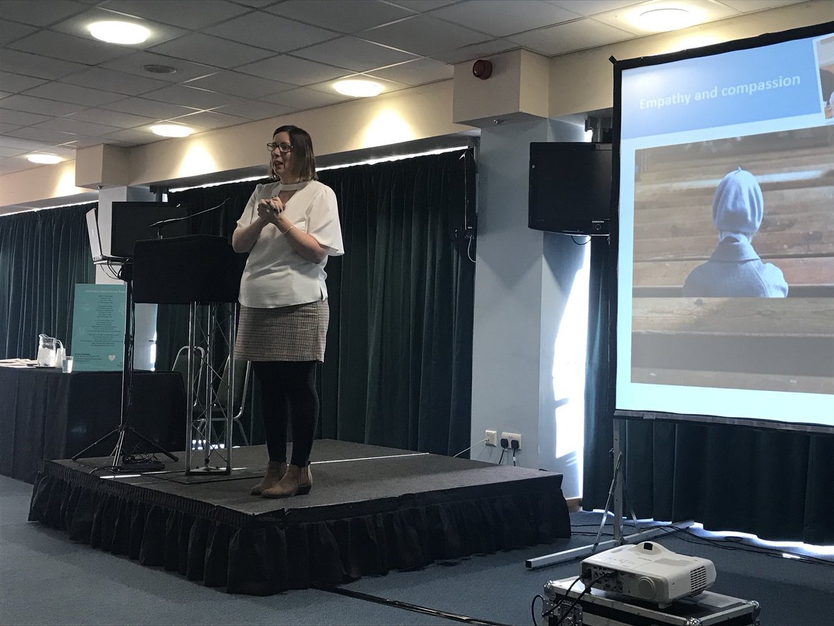 TheLozzatron's tweet photo. Starting the day off in an early bird session speaking about the impact of the #dementiaexperience learning in the community, particularly in secondary schools #UKDC2017 #workloz https://t.co/c4nbPRJ9cZ