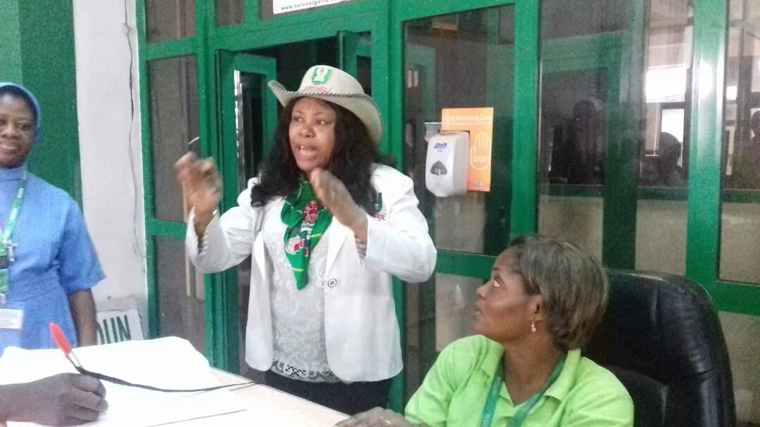 nounofficial_'s tweet photo. DVC (Academic), Prof Joy Eyisi, this morning,paid unscheduled visit to some units and departments at the Lagos Liasion Office. https://t.co/dSmBX0h9ns