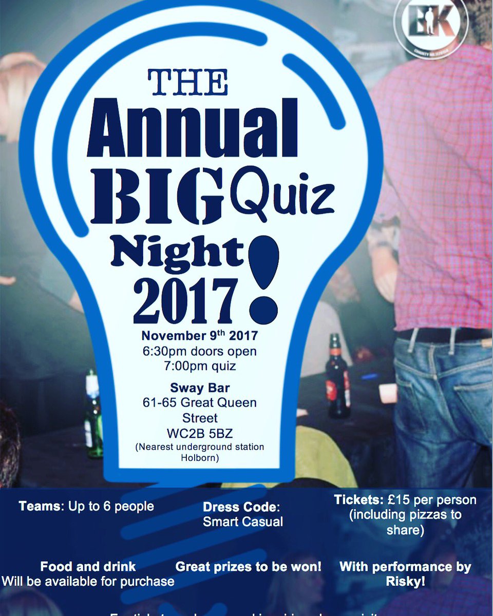 allforshowKM's tweet photo. @BIGKIDCharity Quiz Night is tomorrow! I’ll be hosting, and I know all the answers to the questions! Surely I’ll win something. Right? https://t.co/83xx1axD74