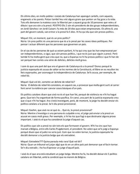 eboet56's tweet photo. Para los q critican Infok pq les han dicho q han dicho, aquí tienen el texto. Ojalá hubiera más programas como éste. https://t.co/8RIZ7dqmIH