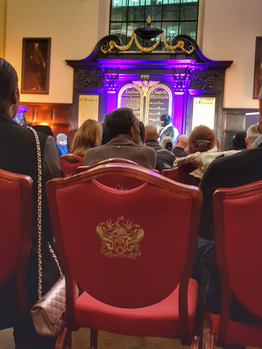VOCES8centre's tweet photo. A HUGE thank you to @plaisterershall for the loan of your chairs for the MOBO award to Gregory Porter here last night. We couldn't have done it with out you. #plaisterershall #liverycompany #musicianschurch https://t.co/xBVeTAFBxV