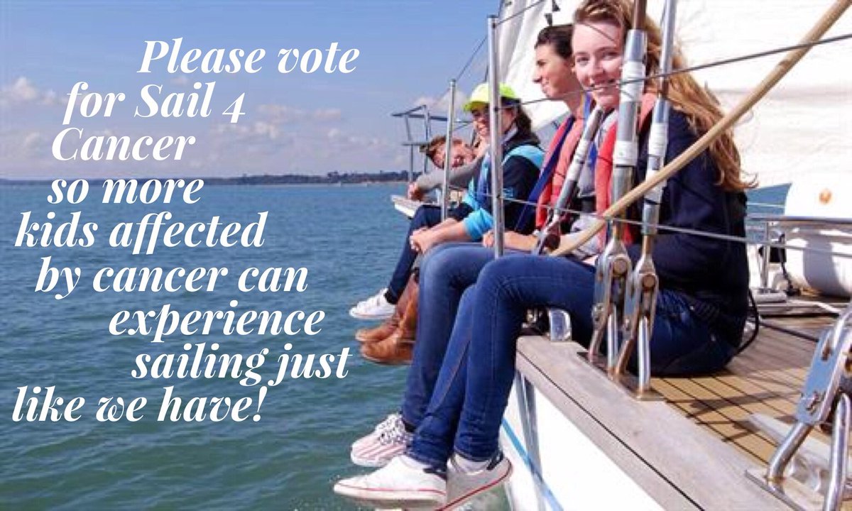 Pls vote for us in the <a href="/avivauk/">Aviva UK</a> #CommunityFund &amp; let's get more youngsters out sailing bit.ly/2z5OuwX  #creatingmemories #cancer
