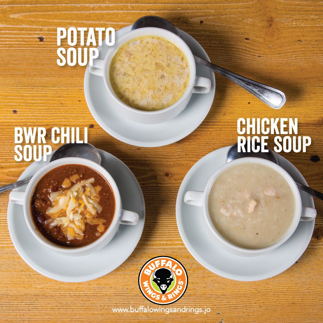 BuffaloWingsJO's tweet photo. Have you tried any of our heartwarming soups? Which is your favorite so far?
#BWR #JO #BWRJO #Buffalo https://t.co/TIauIJGBX7