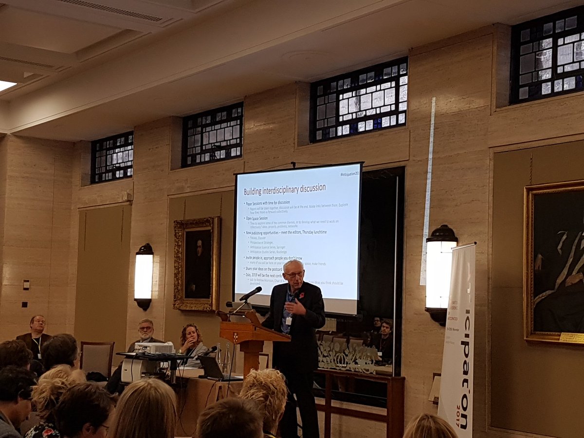 "Good morning, I'm a futurist and I want to tell a self-deprecating joke. Does anyone know one?" <a href="/fullerfutures/">Ted Fuller</a> #anticipation2017