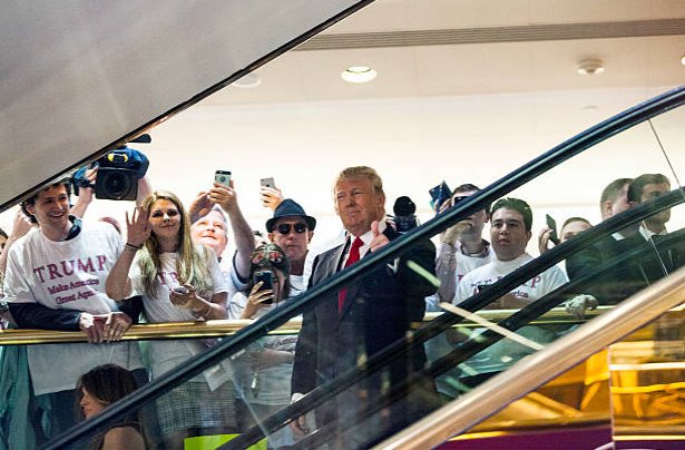 (2) It started with a ride down an escalator in Trump Tower on June 16, 2015.