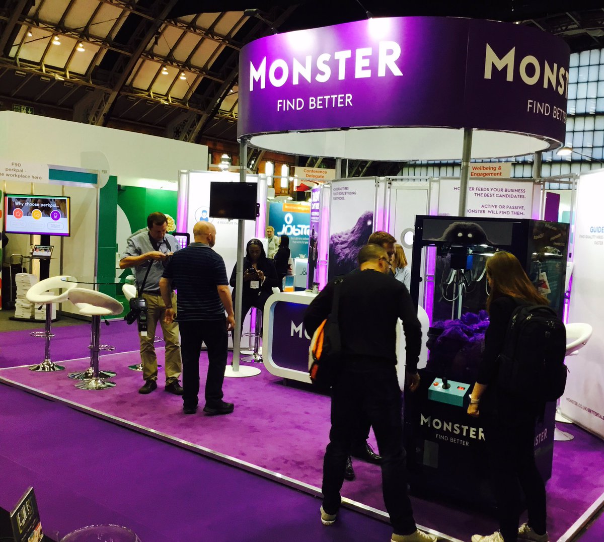 monstergovuk's tweet photo. Monster at #CIPD17 come find us at stand G90:  you may even meet a certain large, purple, furry celebrity… https://t.co/tf56I3CXSR