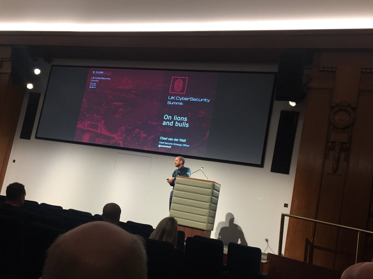 toolman1973's tweet photo. Listening to @charlvdwalt keynote #UkCyberSummit17 
#Cybersecurity https://t.co/GwxfCQueim