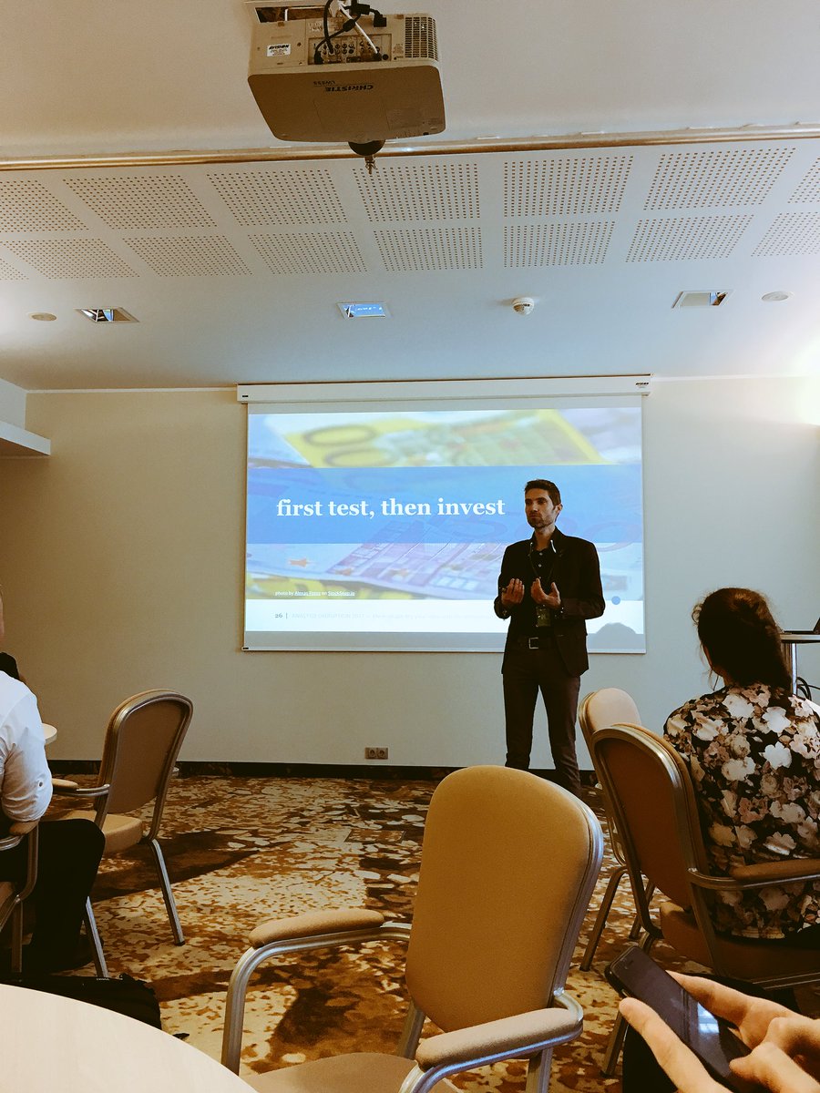 pellotweets's tweet photo. “first test, then invest” @filiphdr #innovationcanvas #ad2017 #analysisdisruption #baconference @nortal_as https://t.co/FlMkPK9K2y