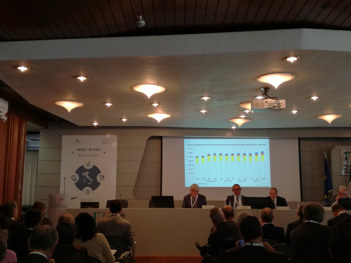ITAtradeagency's tweet photo. #Mutinelli in crescita gli investimenti dall'Asia, tra i primi 10 Paesi compare la 🇨🇳 #InvestinItaly2017 https://t.co/Et6DXu4ZSr