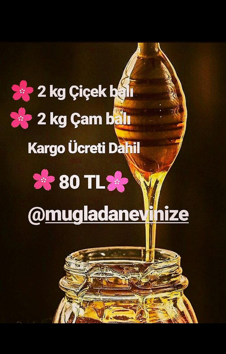 mugladanevinize's tweet photo. 18 Kasım'a Kadar
��🌸🌸
1.Takip et
2.Retweet yap
3.3 Arkadaşını mentionla
🌼🌼🌼
🌲🍯#DoğalÇamBalı(Net 1800g)
1 Kişiye Hediyemizdir https://t.co/dARJPW3CQZ