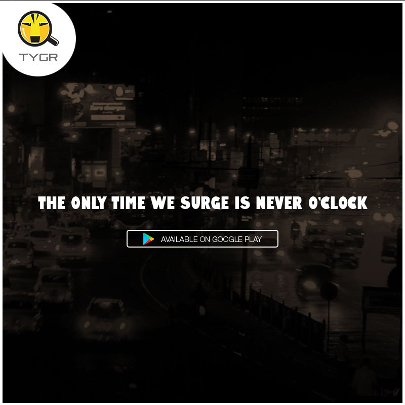tygrapp's tweet photo. Say goodbye to surge pricing. Click here https://t.co/H93MEDkqeA to download the Tygr app today https://t.co/Tgf6g32Iek