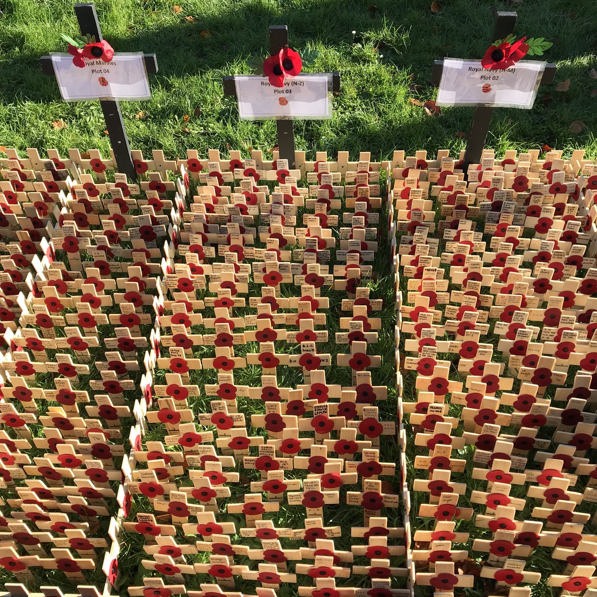 spaceofsophie's tweet photo. Just a snapshot of some of the poppies on display at Cardiff Castle to honour those who have fought in the war. #USWRemembers https://t.co/GlWevuM5ja