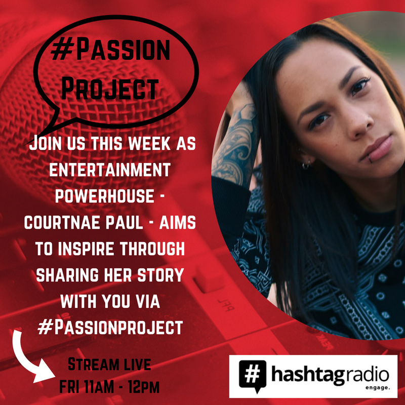 So looking forward to having the inspirational young <a href="/Courtnae_Paul/">COURTNAÉ PAUL</a> with us this week on <a href="/HashtagRadio/">Hashtag Radio ®</a> from 11AM - 12PM #Engage #PassionProject