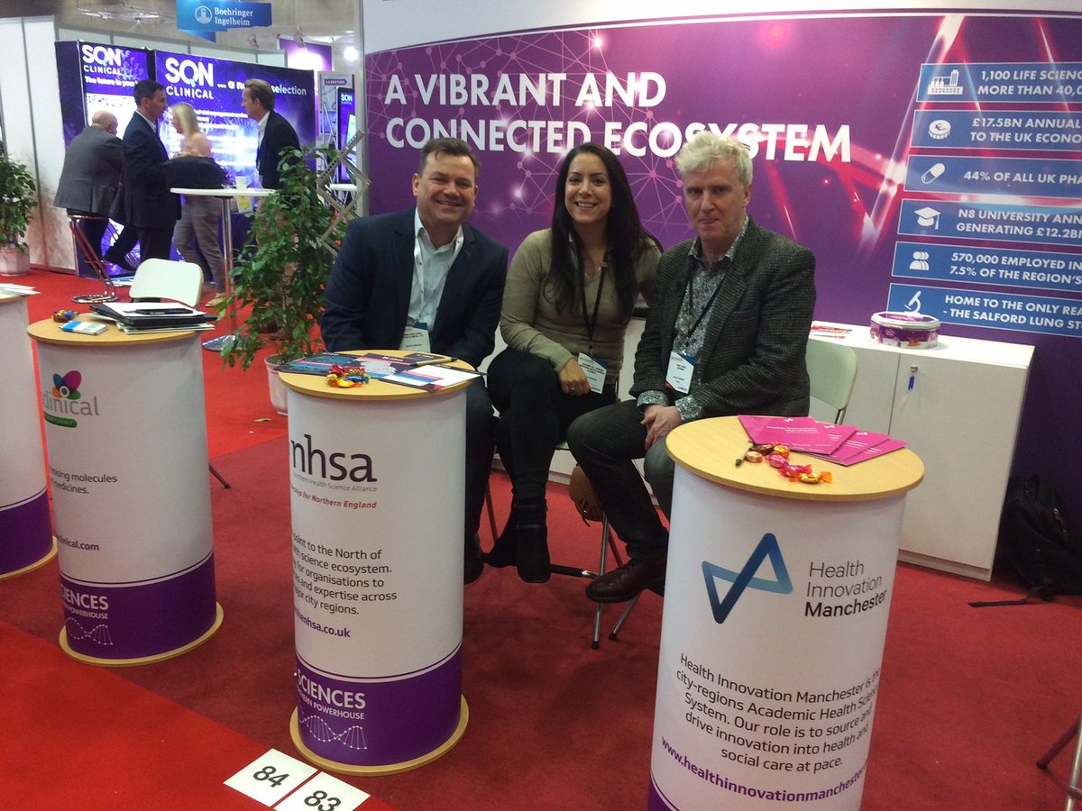 The_NHSA's tweet photo. Great to speak to @ScripMikeWard at #BioEurope2017 getting the latest from the #NorthernPowerhouse stand with @aptusclinical & @Suzie_NHSA #BioEurope https://t.co/53ODZhjIbh