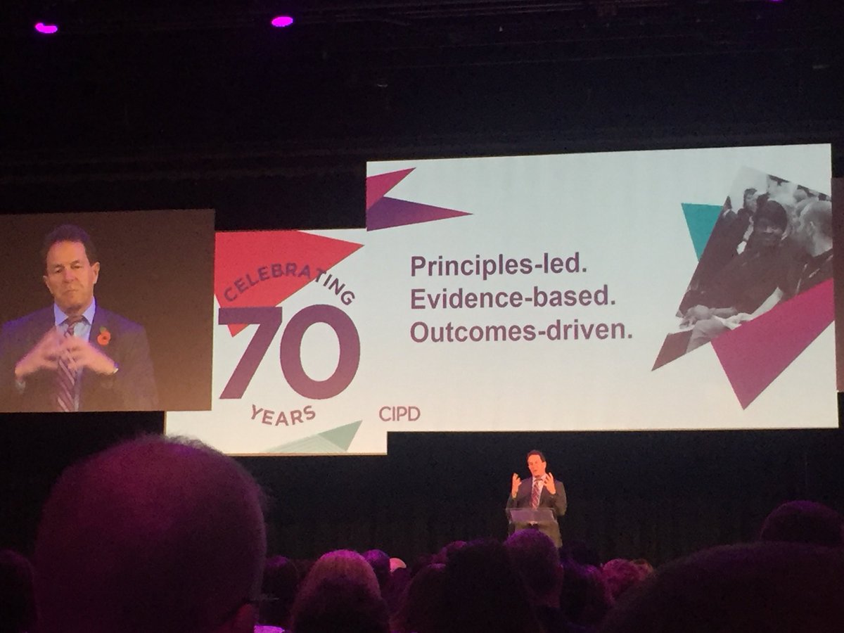 lesleylouise's tweet image. HR for the future needs to be Principles led: evidence based :outcomes driven #lessrules #CIPDACE17