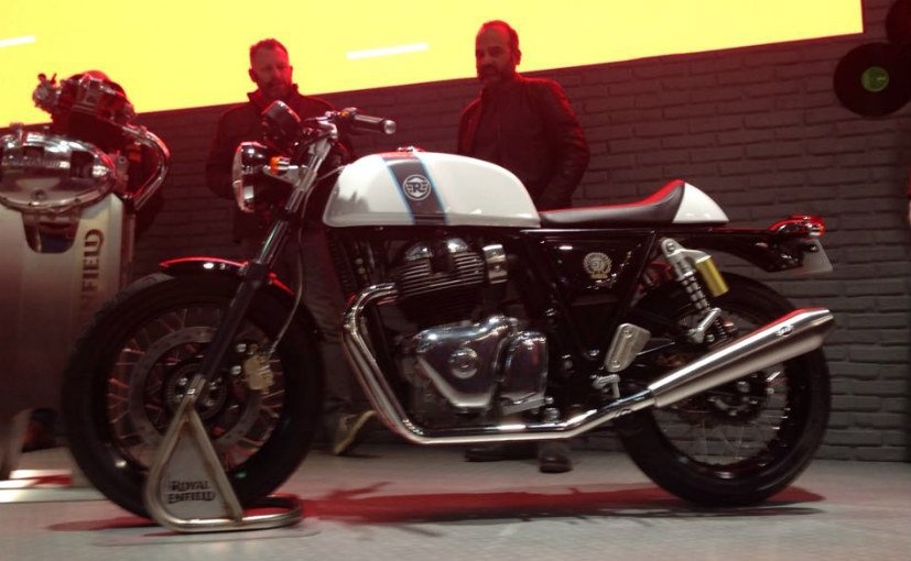 WolfRemap's tweet photo. EICMA 2017: Royal Enfield Interceptor 650 Twin And Continental GT 650 Twin Revealed#continentalGT#royalenfield#eicma https://t.co/Uk6W6LcyLi https://t.co/nr3gkheG5U