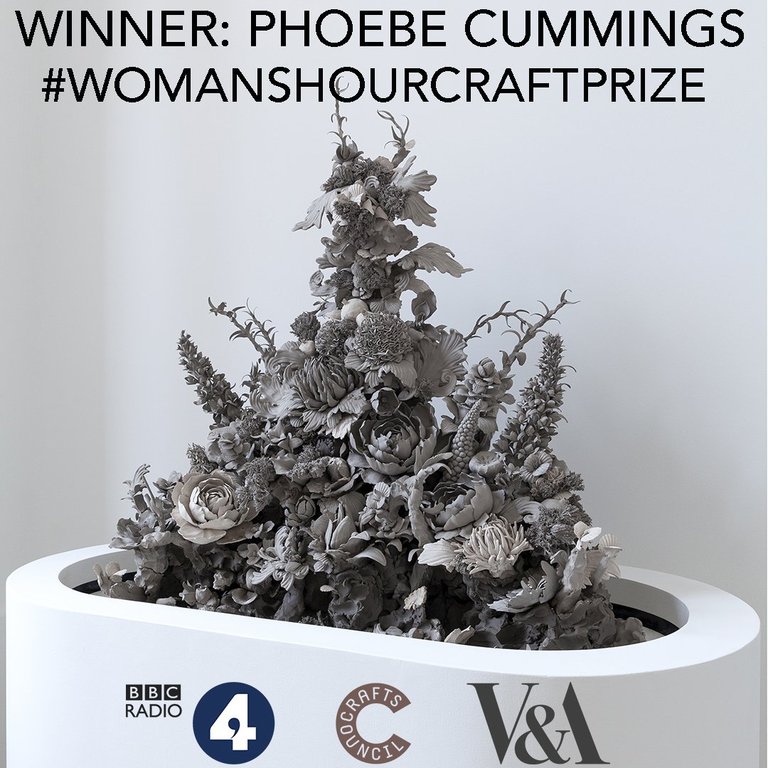 BBCWomansHour's tweet photo. 🎉🎉 Congratulations to 10k  #womanshourcraftprize winner ceramicist @_PhoebeCummings  V_and_A  @CraftsCouncilUK  https://t.co/3bKcgLXtyQ https://t.co/mzT05gdui8