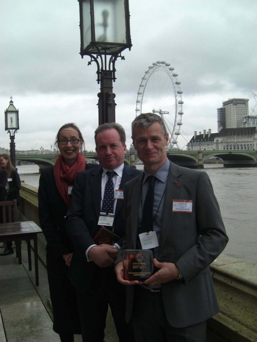 It's official Hull is the most enterprising place in Britain. The team collected their award in London yesterday <a href="/EntBritAwards/">EB Awards</a>