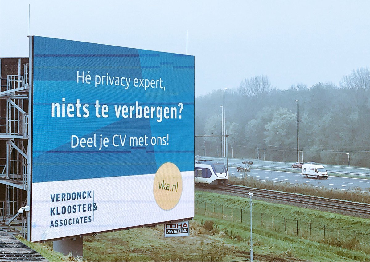 Billboard langs A12 bij ons kantoor. Interesse? vka.nl/wie-zijn-wij/w… <a href="/VKA/">VKA adviesbureau</a>