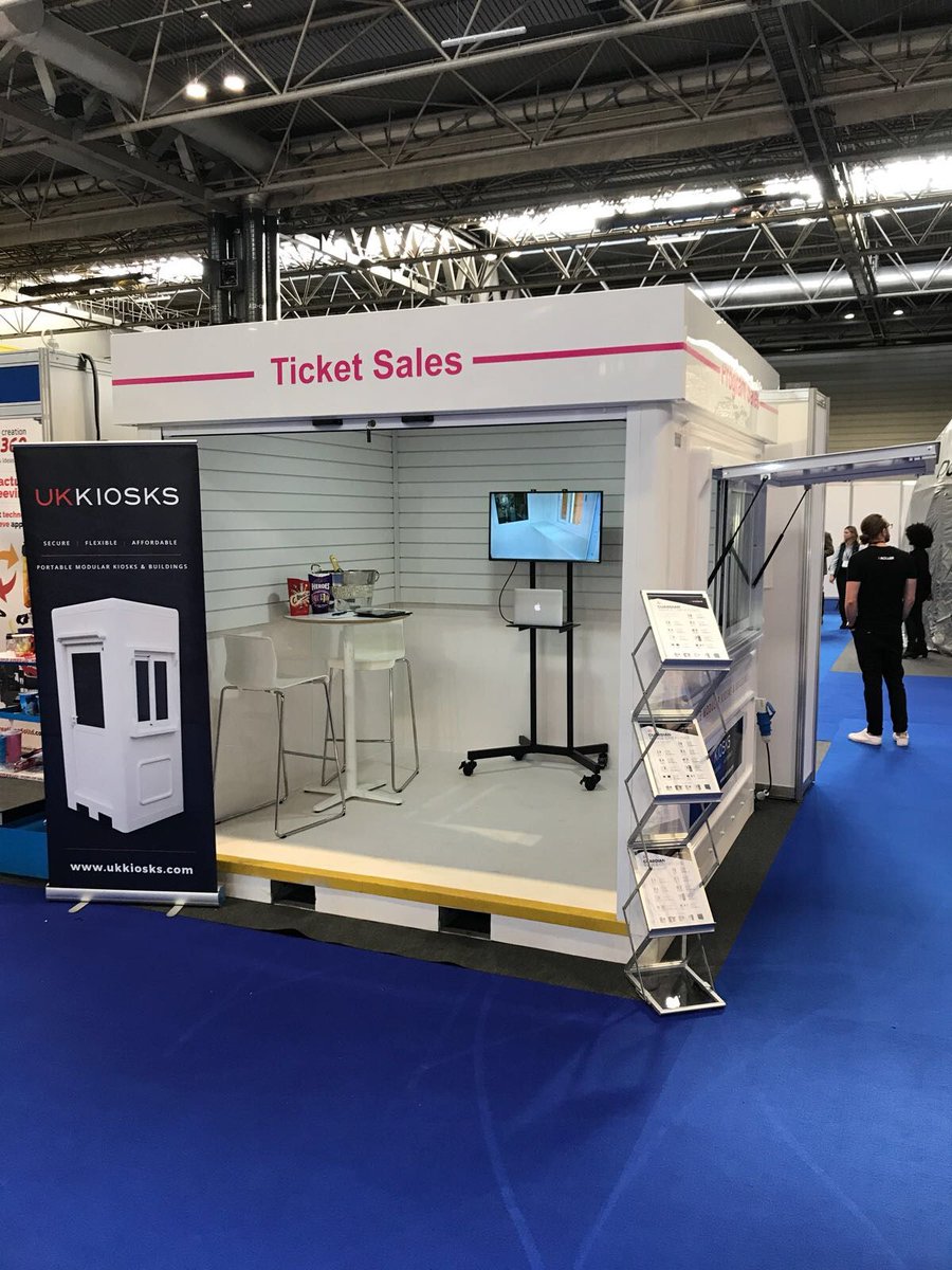 UKKiosks's tweet image. We're all set up and ready for an exciting day ahead! Come and visit us on stand 1230!
#FA17 #Portable #Modular #Buildings #kiosks