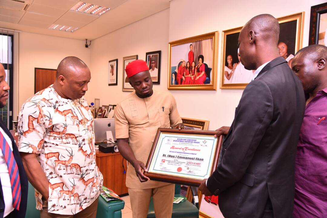 HonEmmanEkon's tweet photo. I was honoured yesterday by the leadership of NYCN with an Award of Excellence in recognition of my contributions to youth development. https://t.co/KQKVglgM1F