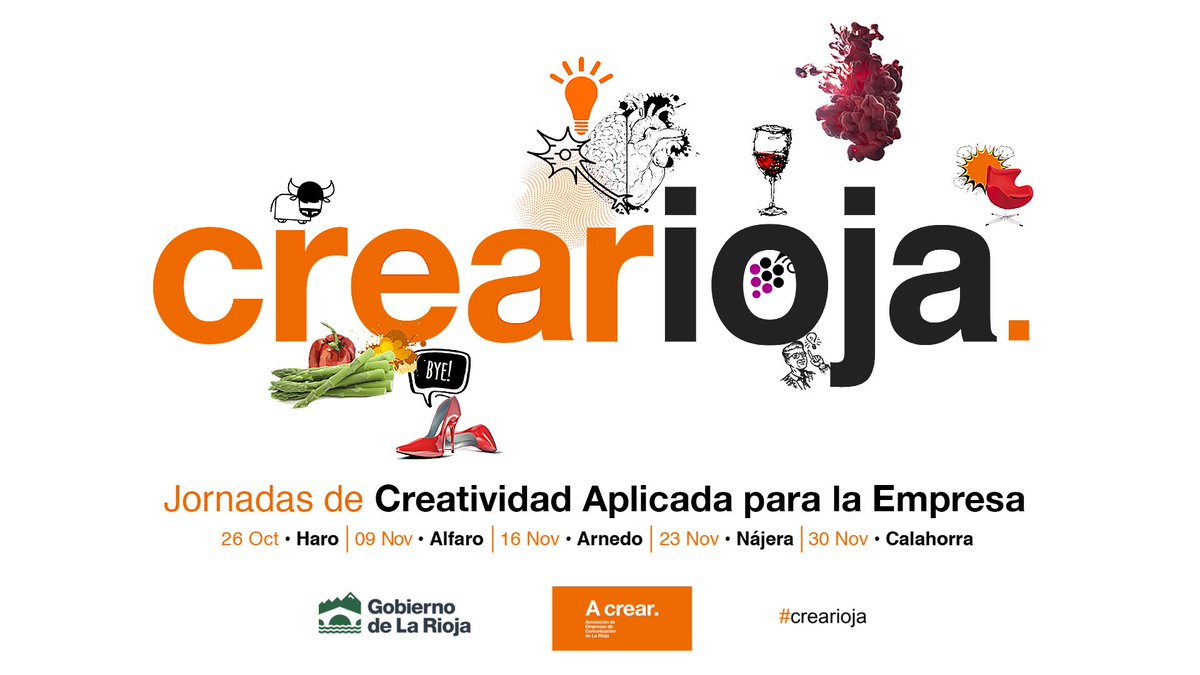 Mañana es el día: II Jornada de #crearioja <a href="/a_crear/">A crear</a>, en Alfaro, con @CharlySarti y <a href="/pepechuleton/">PEPE CHULETÓN</a>. Inscríbete goo.gl/fFMsXN