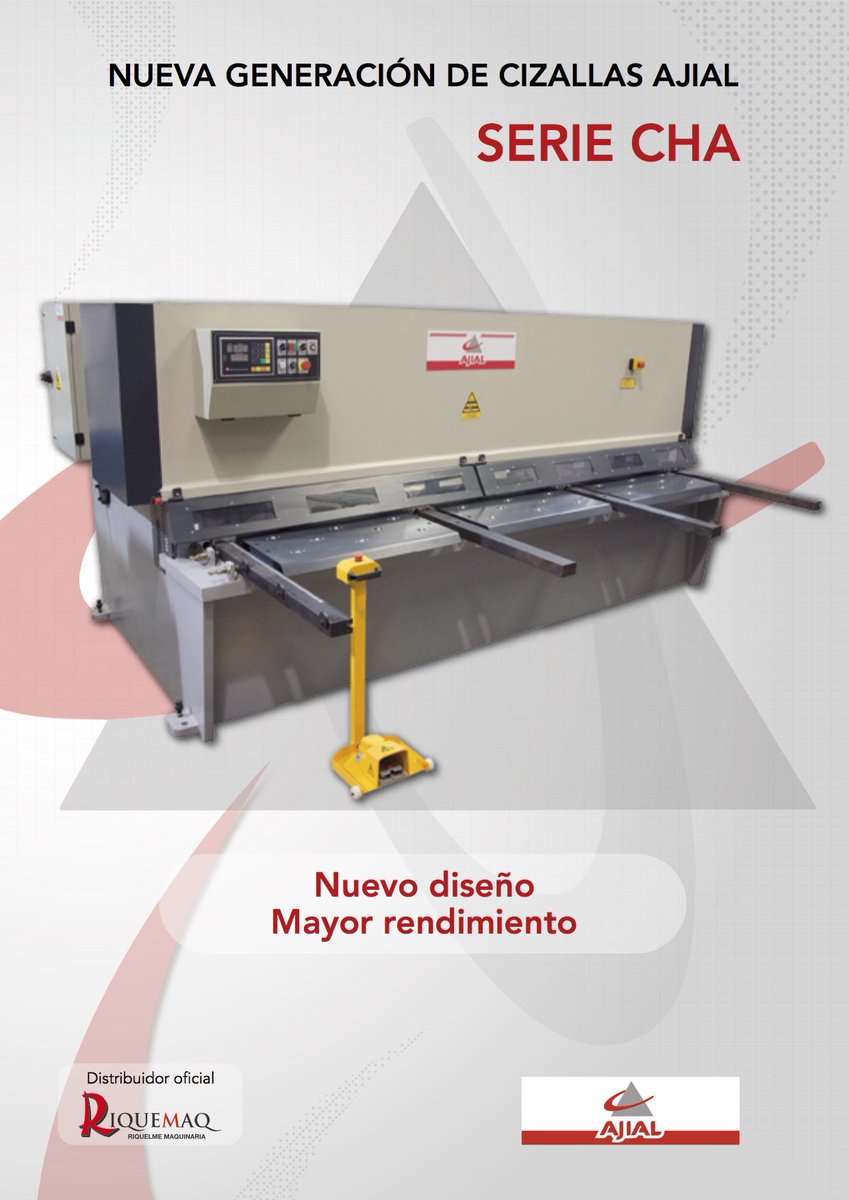 Riquemaq's tweet photo. Descubre la nueva generación de #Cizallas hidráulicas #Ajial serie CHA de alta precisión en el corte. Visita ahora: https://t.co/8OJQYWq4Yk https://t.co/W2MX1mY5yo