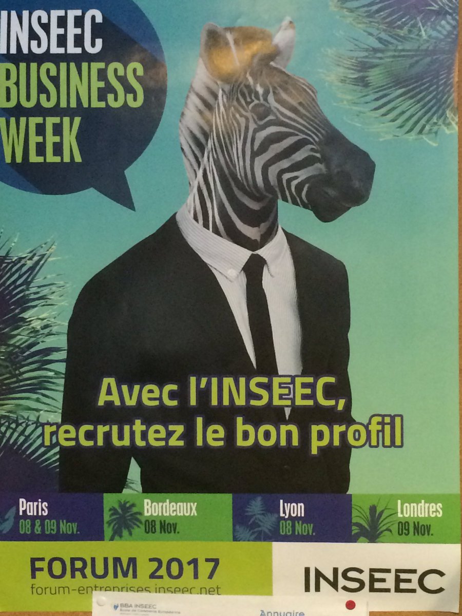BBA_INSEEC's tweet photo. #BusinessWeek2017 à #Bordeaux : 126 entreprises viennent à la rencontre des étudiants #GroupeINSEEC! #stages #emplois #réussite pro 😊 https://t.co/PVGkUfi6Gv