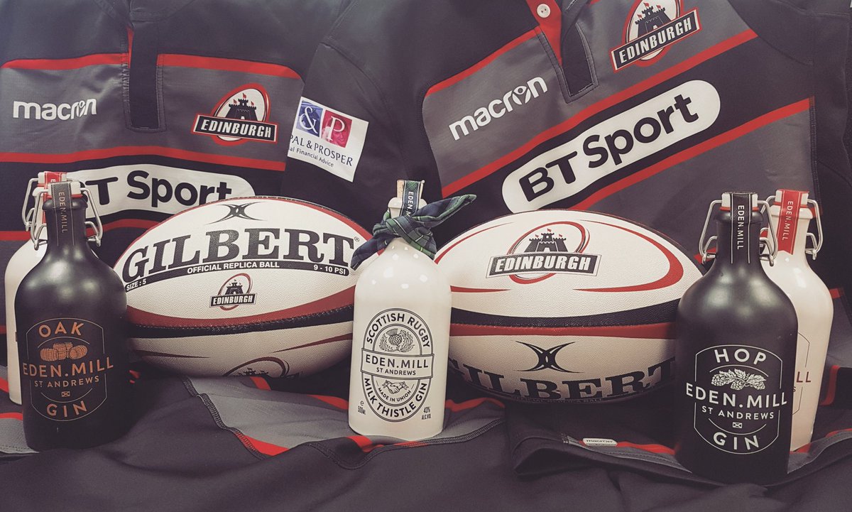 Exciting delivery from <a href="/EdenMill/">Eden Mill St Andrews</a> today... We're looking forward to trying the new Scottish Rugby Gin!