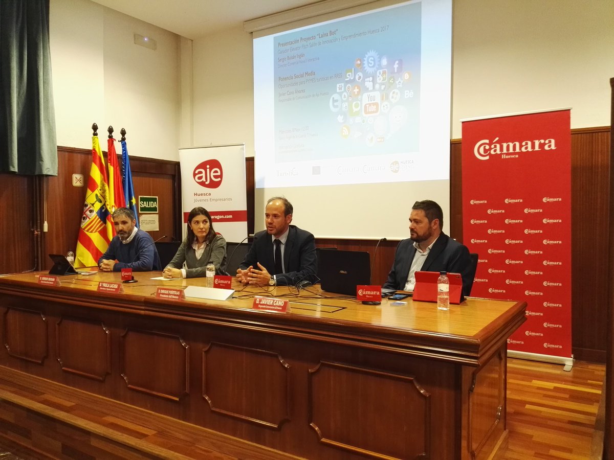 camarahuesca's tweet photo. Comienza en @camarahuesca  la jornada sobre Redes Sociales y pymes turisticas con @ajehuesca https://t.co/BhWpCJn9Uc