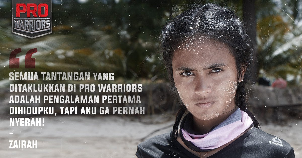 prowarriors_'s tweet photo. Untuk Zairah dari #TimPink, dapat melakukan hal baru di setiap challenge adalah pengalaman yang tdk terlupakan!

#PROWARRIORS #NEVERQUIT https://t.co/neYj7hOSps