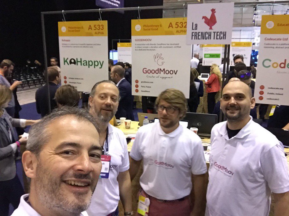 GoodMoov's tweet photo. Today, make a @GoodMoov on stand A532, hall 2 #websummit #socialgood #blockchain https://t.co/XHjFfZD214