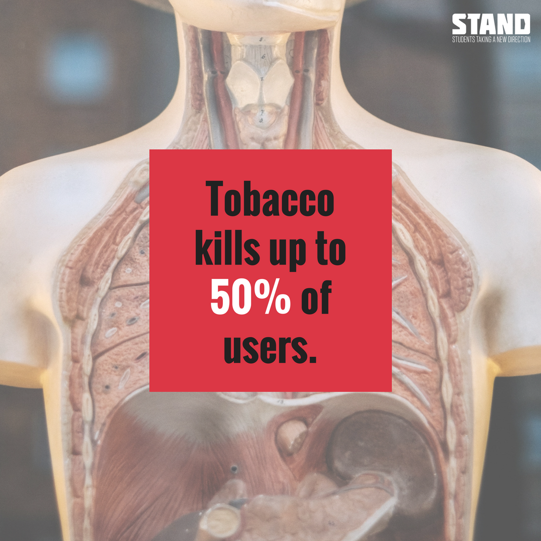 AZSTAND's tweet photo. Tobacco is the only legal consumer product that kills people when used as intended. https://t.co/nnvNqr3ZXG