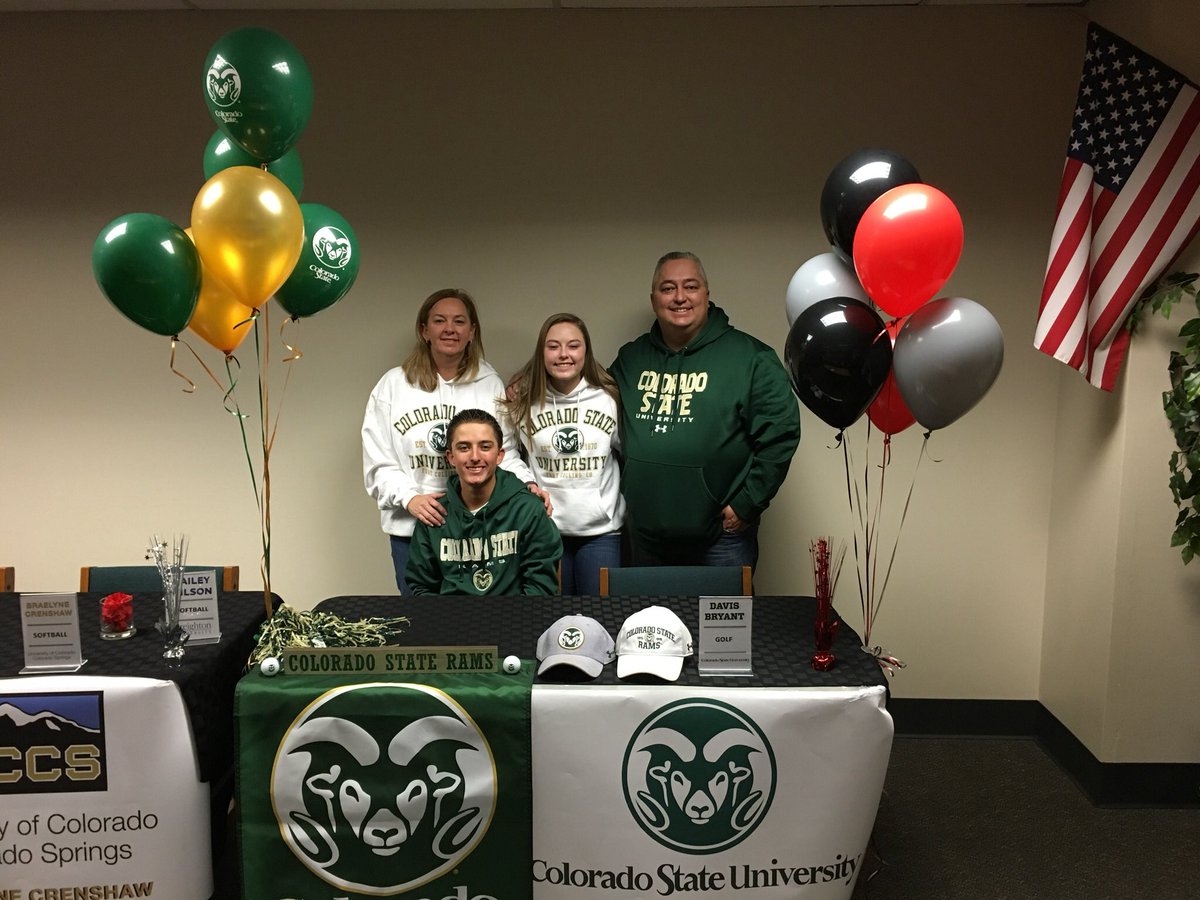dmbryant2000's tweet photo. It’s official! 🖊🔒
Can’t wait to join @CSUMensGolf next fall! 
@raptorathletics 
#SigningDay 
#GoRams💛💚 https://t.co/E3tLXMaGbL